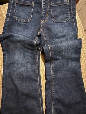 wonder nation Dark Blue Kids Jeans with Patch Pockets